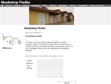 Tablet Screenshot of musik-fiedler.at